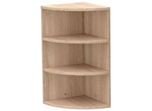 4260360018732 - Mein-regal - Coemo Eckregal Corner 60 aus Holz 3 Etagen Natur Sonoma