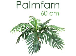 4260360529450 - Palme Palmfarn Sagopalme Kunstpflanze Künstliche Pflanze 60 cm Kunstblume Kunstbaum Innendekoration Kunst Pflanze wie echt im Topf Decovego