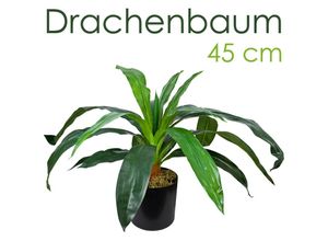 4260360529498 - Drachenbaum Künstlich Kunstbaum Kunstpflanze Kunstbaum Künstliche Pflanze Künstlicher Baum Deko Innendekoration 45 cm Decovego