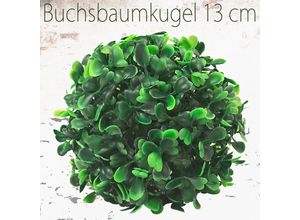 4260360534324 - Deko Buchsbaum 13 cm Künstlich Buchsbaumkugel Kugel Künstliche Pflanzen Pflanze Buchskugel Kunstpflanze Buchskugel Decovego