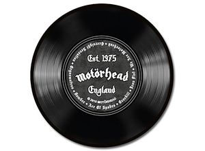 4260361753137 - Musik - Motörhead Teppich rund Schallplatte schwarz bedruckt 100 % Polyamid mit rutschfester Rückseite