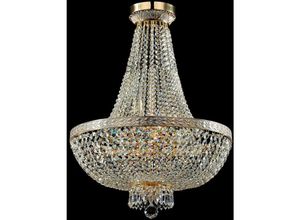 4260361980519 - Bella Großer Kronleuchter Gold & Kristall 8 Lichter E14