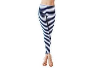 4260362025868 - Leggings Ringel blau weiß