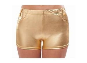 4260362029828 - Hotpants aus Stretchlack gold