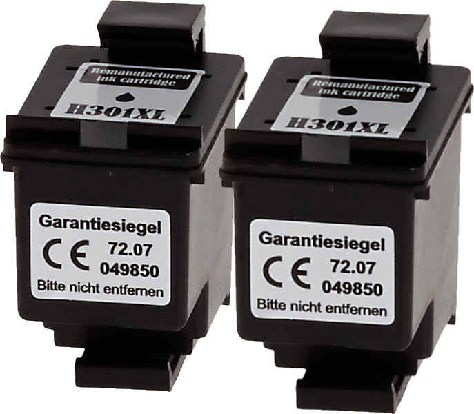 4260366326961 - 2 Tinten ersetzt HP D8J45AE  301XL  schwarz