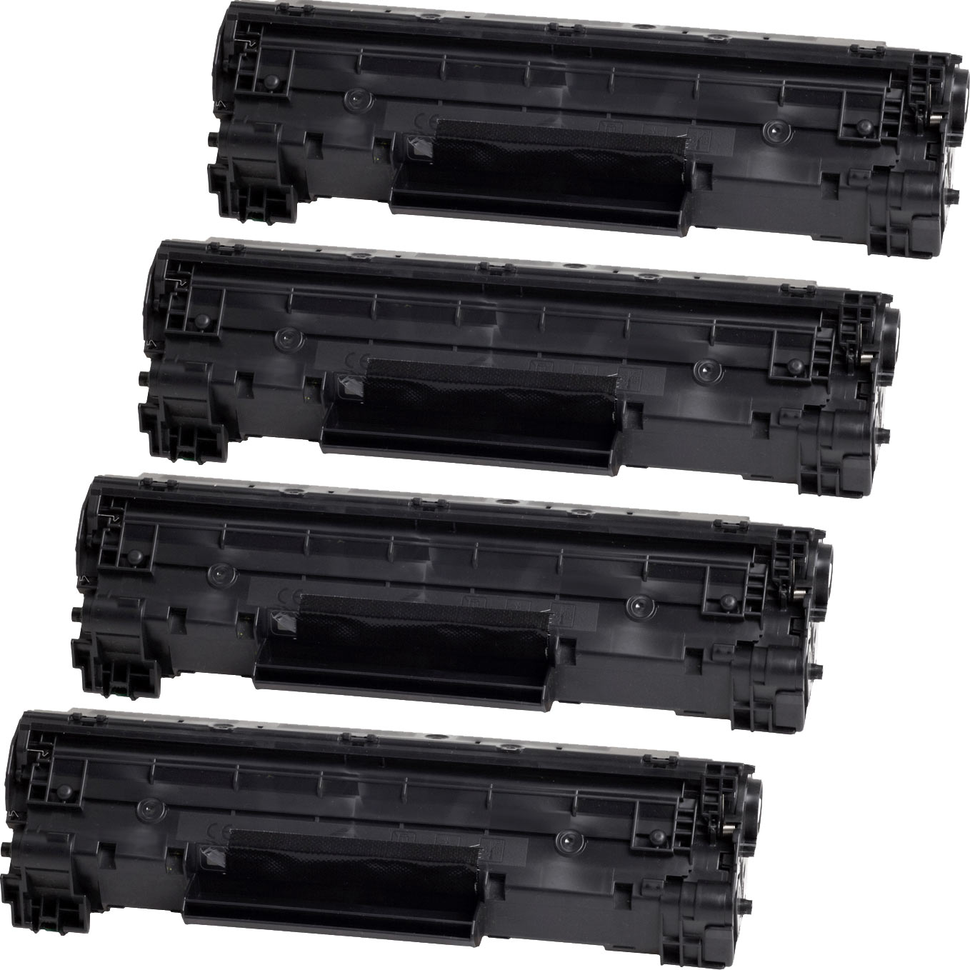 4260366327746 - 4 Toner XL ersetzt Canon 725  schwarz