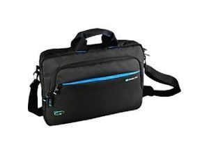 4260368034277 - - Laptoptasche 156 Blue Line - Umhängetasche - Multifunktionstasche - Schwarz - Recycelter Kunststoff Body - 280 mm Höhe x 380 mm Breite x