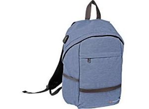 4260368034574 - Laptop-Rucksack 9117B 156  Canvas Blau 27 x 17 x 43 cm