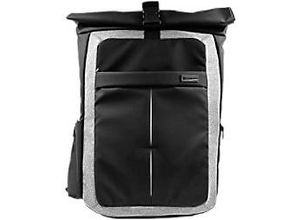 4260368038374 - Style IT Laptop-Rucksack Rolltop 172 42 x 9 x 35 cm PES (Polyester) Schwarz Grau