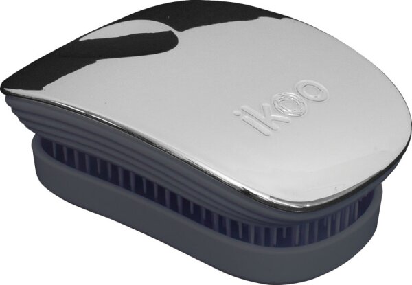 4260376291020 - Ikoo Metallic Collection Brush Pocket Oyster Metallic Black Haarbü rste