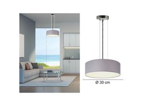 4260380820179 - Smartwares - Moderne Hängelampe Stoff grau Abdeckung satiniert ø 30 cm ceiling dream