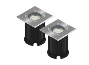 4260380825365 - Ranex - 2er-Set LED-Bodeneinbaustrahler Outdoor eckig befahrbar max 800 kg Last IP65