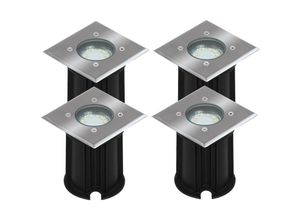 4260380825372 - Ranex - 4er-Set LED-Bodeneinbaustrahler Outdoor eckig befahrbar max 800 kg Last IP65