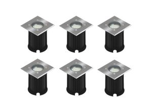 4260380825389 - Ranex - 6er-Set LED-Bodeneinbaustrahler Outdoor eckig befahrbar max 800 kg Last IP65