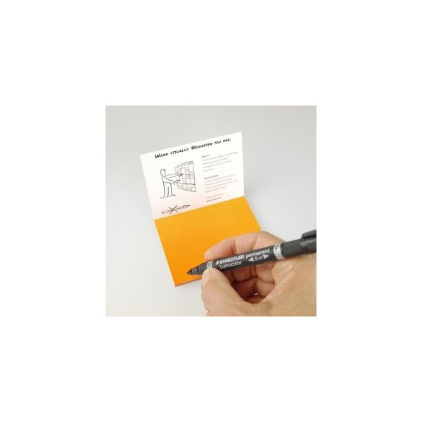 4260381080077 - Folien-Haftnotizen PP Gr S orange 10x7cm 95 Blatt 4260381080077 stattys