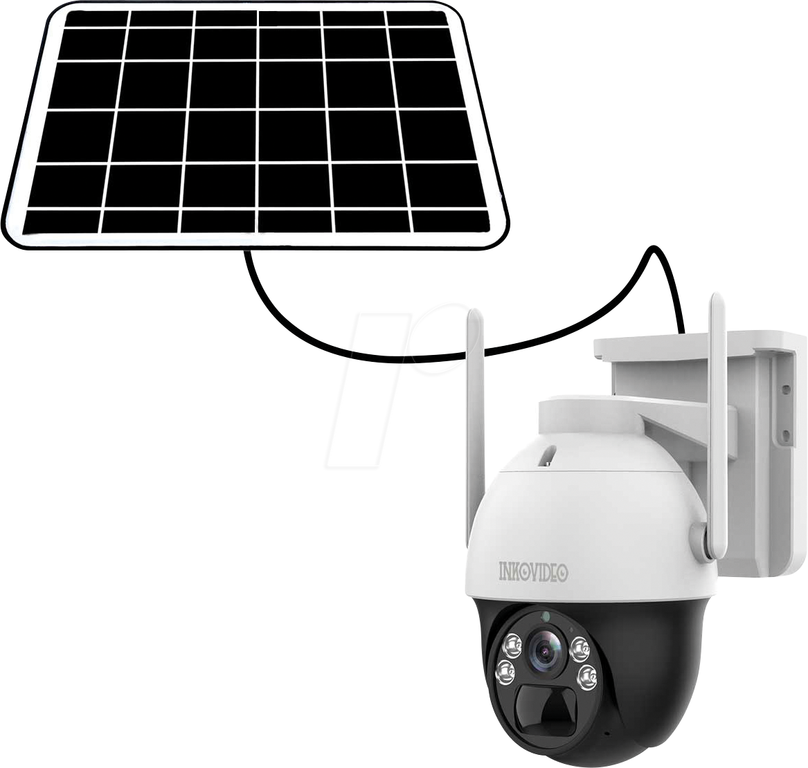 4260383612627 - IKV INKO-MCX-PT5 - Überwachungskamera 4G   LTE außen inkl Solarpanel