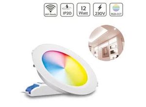 4260385826305 - MiBoxer RGB+CCT LED Einbaustrahler rund 12W Ø180mm 24GHz WiFi ready FUT066 - Fa 4260385826305 - MiBoxer RGB+CCT LED Einbaustrahler rund 12W Ø180mm 24GHz WiFi ready FUT066 - Fa