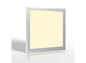 4260385829238 - LED Panel 30x30cm 18W Rahmen silber - Lichtfarbe Warmweiß 3000K