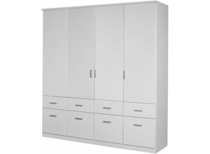 4260389939513 - Rauch Möbel - A9N693852 Weiß Aalen Kleiderschrank Stauraumschrank Drehtürenschrank ca 180 