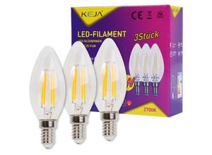 4260393031517 - Sonstige - 3x led Filament Kerzen-Glühbirnen 4W   40W