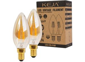 4260393031548 - Sonstige - 2x led Vintage Filament Glühbirnen 4W   40W