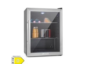 4260395864823 - Beersafe XL Kühlschrank 60 Liter 2 Böden Panoramaglastür Edelstahl Silber 60 Liter