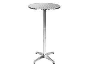 4260397657966 - tectake® Stehtisch aus Aluminium rund standfest und pflegeleicht 60 x 70 110 cm