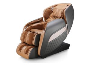 4260397841389 - NAIPO MGC-A350BR Massagesessel Shiatsu Massagestuhl Zero Gravity für Ganzkörper mit Heizung SL Track Klopfen Kneten Luft-Massage-System USB Bluetooth 3D Surround Sound Musik Für Zuhause und Büro - Braun