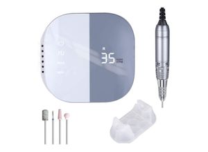 4260397841938 - JCMASTER® TouchPro+ Nagelfräser 35000 Umin Gelnägel & Acrylnägel Profi Set Elektrisch Fußpflegegerät Kunstnägel Stufenlose Regulierung