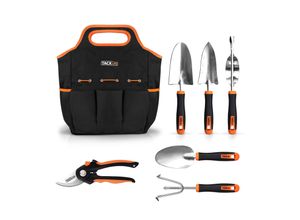 4260397844069 - Tacklife GGT4A 6-teiliges Gartenwerkzeug-Set aus Edelstahl robust mit rutschfestem Gummigriff Aufbewahrungstasche Outdoor-Handwerkzeuge Gartengeschenke für Eltern und Kinder schwarz und orange 4260397844069 - Tacklife GGT4A 6-teiliges Gartenwerkzeug-Set aus Edelstahl robust mit rutschfestem Gummigriff Aufbewahrungstasche Outdoor-Handwerkzeuge Gartengeschenke für Eltern und Kinder schwarz und orange