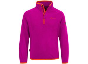 4260400520041 - TROLLKIDS - Fleece-Pullover KIDS NORDLAND in dark pink orange Gr98