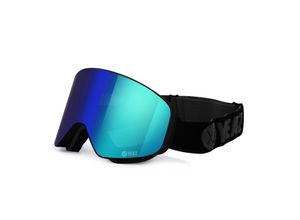 4260405987153 - Magnet-Ski-Snowboardbrille grün verspiegelt schwarz APEX