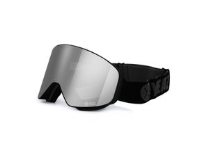 4260405987177 - Magnet-Ski-Snowboardbrille silber verspiegelt schwarz APEX