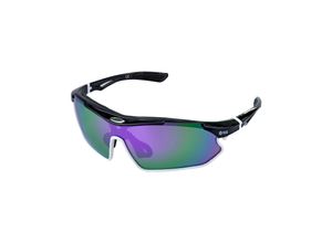 4260405989157 - Sport-Sonnenbrille schwarz weiß lila SUNRAY