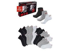 4260406752903 - Große Größen Kurzsocken weiß+schwarz+grau Gr35 38