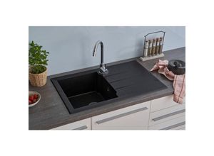 4260407691645 - Granitverbundspüle Alinéo 81 x 50 cm Grasnitspüle Spülbecken Spüle - Respekta