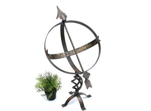 4260407932342 - Dandibo - Sonnenuhr Garten Groß Metall Patina Schmiedeeisen Deko Wetterfest 70 cm Gartenuhr Uhr