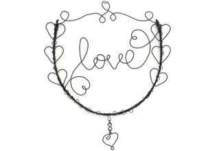 4260407939167 - Dandibo - Drahtbild Herz Love Türkranz 3102 Wandkranz Wandbild Drahtschild Wanddekoration Dekoration Metall