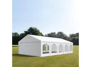 4260409146143 - PRO 6x10m Partyzelt PVC-Plane weiß mit Bodenrahmen - (7304)