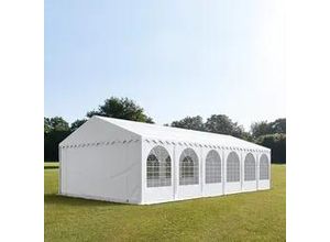 4260409148116 - PRO 6x12m Partyzelt PVC-Plane weiß mit Bodenrahmen - (8544BL)