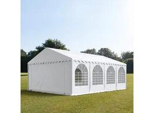 4260409148215 - PRO 6x8m Partyzelt PVC-Plane weiß mit Bodenrahmen - (7700BL)