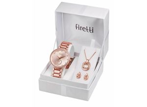 4260411158905 - Quarzuhr FIRETTI Armbanduhren rosegold (roségoldfarben) Damen Quarzuhren Armbanduhr Damenuhr Glassteine ideal auch als Geschenk