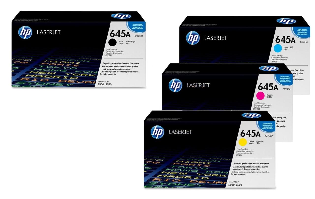 4260413986964 - HP Original 645A Toner 4er Set schwarz cyan magenta gelb