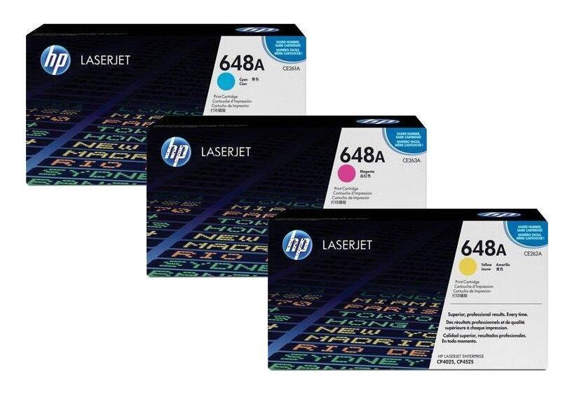 4260413986988 - HP Original 648A Toner 3er Set cyan magenta gelb 11000 Seiten