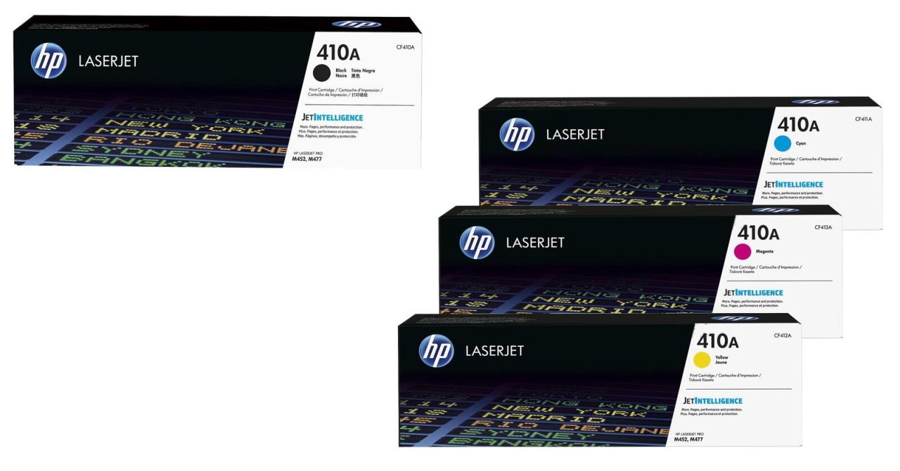 4260413987206 - HP Original 410A Toner - 4er Multipack (CF411A CF413A CF412A CF410A)