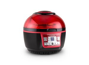 4260414890284 - VitAir Turbo Heißluftfritteuse rot-schwarz 1400W Grillen Backen 9l Rot