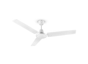 4260414890345 - Spin Doctor Deckenventilator 3 Flügel ø 48   122 cm 9963 m³ h 56 w 3 Geschwindigkeiten Wandsteuerung Edelstahl - Weiß - Klarstein