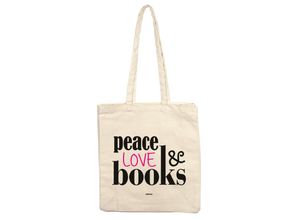 4260416450325 - Stofftasche Peace Love Books