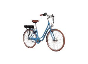 4260416582644 - SAXONETTE Style Plus 20 E-Citybike Classic 3 Gang Nabenschaltung Rücktrittbremse Vorderradmotor Wave taubenblau glänzend