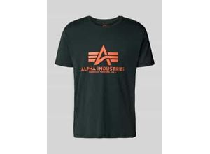 4260423646308 - T-Shirt mit Label-Print Modell BASIC